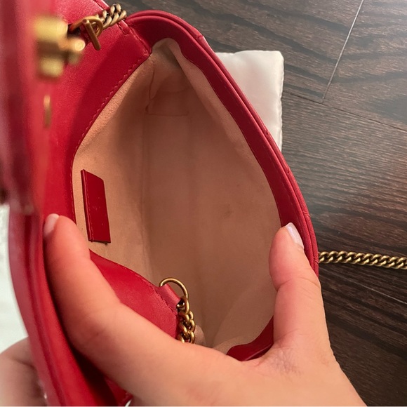 Gucci Super Mini Marmont bag, red - Picture 5 of 11